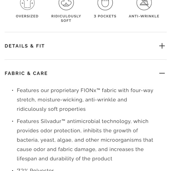 Figs Women's Rafaela Oversized Scrub Top in Graphite - Picture 9 of 9